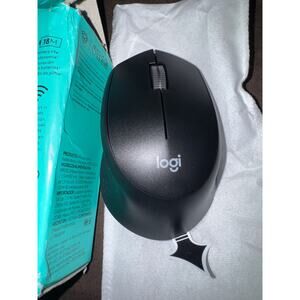 Logitech M330 Silent Wireless Optical Mouse with USB Receiver 2.4GH - Black